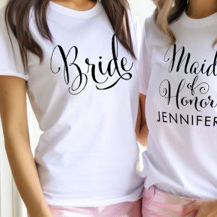 Bride Elegant Personalisierte Hochzeit mit Black S Tri-Blend Shirt