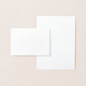 Bride Elegante Gold-Skript vorbehalten Hochzeit Folienkarte (Anzeige)