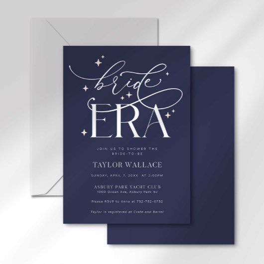 Bride Era Bridal Dusche Einladung