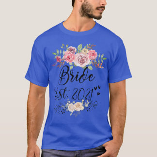 Bride Est 2022 Wedding Junggeselinnen-Abschied T-Shirt