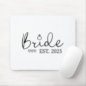 Bride Est. 2025 Bride zu Verlobung Mousepad (Mit Mouse)