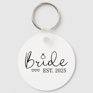 Bride Est. 2025 Bride zu Verlobung Schlüsselanhänger