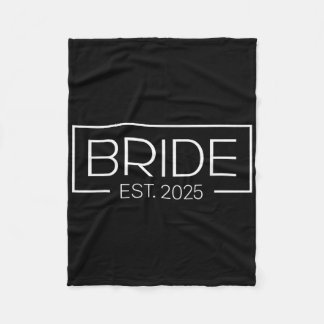 Bride Est. 2025 Ehefrau Bachelorette Part Fleecedecke