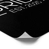 Bride Est. 2025 Ehefrau Bachelorette Part Poster (Ecke)