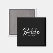 Bride Est 2025 Future Ehefrau Bride zu Bachelorett Magnet (Vorderseite/Rückseite)