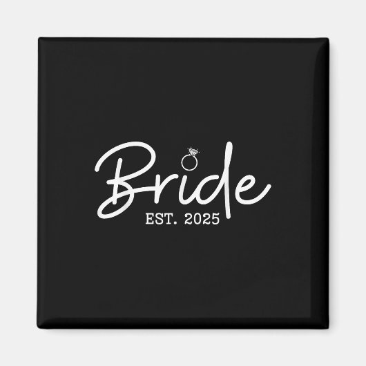 Bride Est 2025 Future Ehefrau Bride zu Bachelorett Magnet (Vorne)