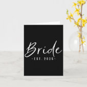 Bride Est 2025 Künftige Ehefrau Verlobte Geschenke Karte (Gelbe Blume)