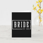 Bride Est 2025 Künftige Ehefrau Verlobte Geschenke Karte (Gelbe Blume)