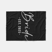 Bride Est. 2025 - Matching Getting Ready Bride Gro Fleecedecke (Vorderseite (Horizontal))