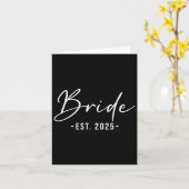 Bride Est. 2025 - Matching Getting Ready Bride Gro Karte (Gelbe Blume)