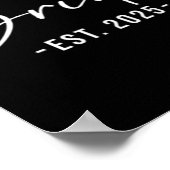 Bride Est. 2025 - Matching Getting Ready Bride Gro Poster (Ecke)