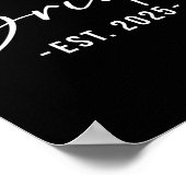 Bride Est. 2025 - Matching Getting Ready Bride Gro Poster (Ecke)