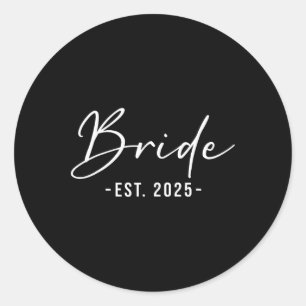 Bride Est. 2025 - Matching Getting Ready Bride Gro Runder Aufkleber