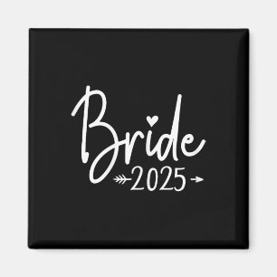 Bride Est 2025 Verheiratet Wedding Brautparty Bach Magnet