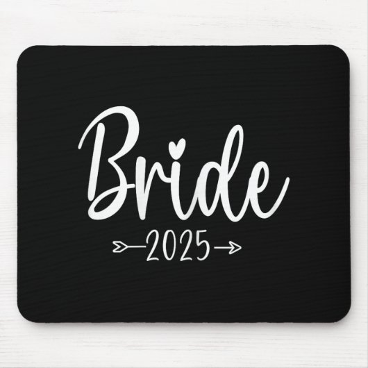 Bride Est 2025 Wedding Brautparty Mousepad (Vorne)