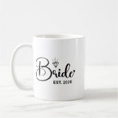 Bride Est. 2026 Frau Ehefrau Bachelorette Par Kaffeetasse (Links)