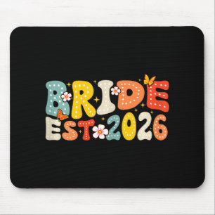 Bride Est 2026 Verheiratet Wedding Bridal Mousepad