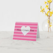 BRIDE & Family Hier kommt die Party Note Karte (Gelbe Blume)