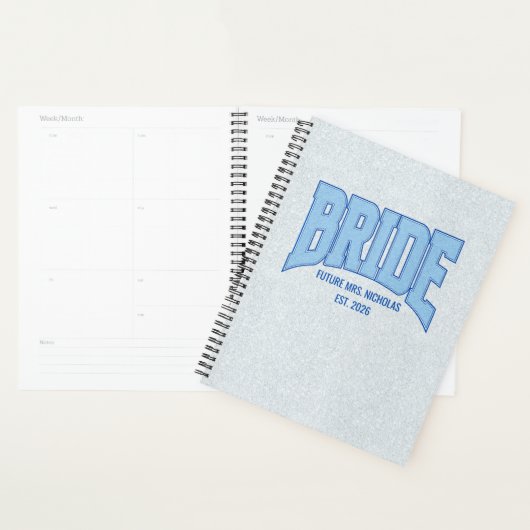 BRIDE Faux Glitter Wedding Planner Organizer Planer (Anzeige)