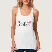 "Bride" Flamingo Wedding Tank Top (Vorderseite)