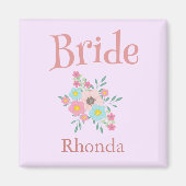 Bride Floral Beautiful Magnet (Vorne)