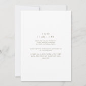 Bride Foto Eucalyptus Dark Khaki Brautparty Einladung (Rückseite)