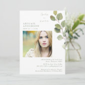 Bride Foto Sage verwöhnt unsere Braut-zu-Dusche Einladung (Stehend Vorderseite)