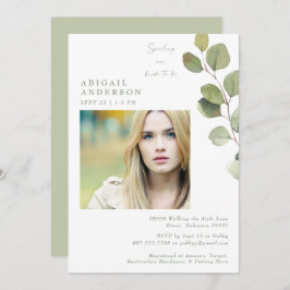 Bride Foto Sage verwöhnt unsere Braut-zu-Dusche Einladung