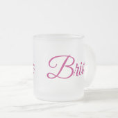 Bride Frosted Glass Mug Mattglastasse (VorderseiteRechts)