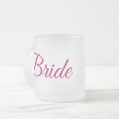 Bride Frosted Glass Mug Mattglastasse (Vorderseite Links)