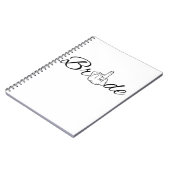 Bride Future Bride Hochzeitsstiftung Verlobung Notizblock (Linke Seite)