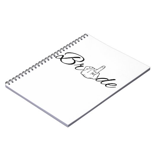 Bride Future Bride Hochzeitsstiftung Verlobung Notizblock (Linke Seite)