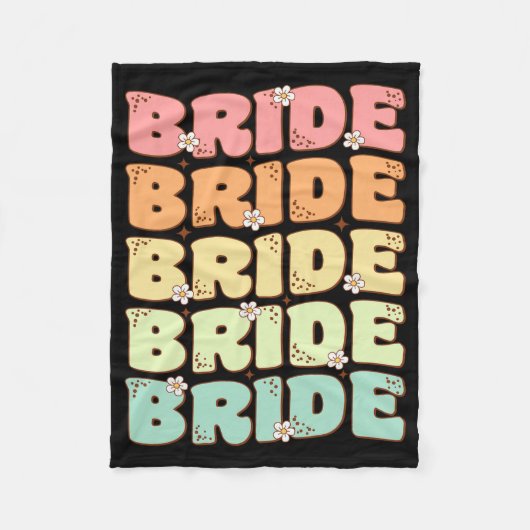 Bride Future Frau Brautparty Wedding Bachelorette Fleecedecke (Vorderseite)