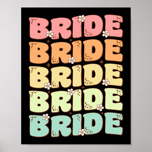 Bride Future Frau Brautparty Wedding Bachelorette Poster (Vorne)