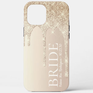 Bride Future Frau Gold Glitzer Tropfen Case-Mate i iPhone Hülle