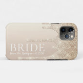 Bride Future Frau Gold Glitzer Tropfen Case-Mate iPhone Hülle (Rückseite (Horizontal))