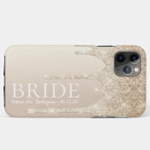 Bride Future Frau Gold Glitzer Tropfen Case-Mate iPhone Hülle (Rückseite (Horizontal))