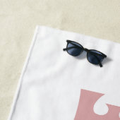 Bride Future Frau Individuelle Name White and Peac Strandtuch (Beispiel)