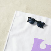 Bride Future Frau Individuelle Name White und Lave Strandtuch (Beispiel)