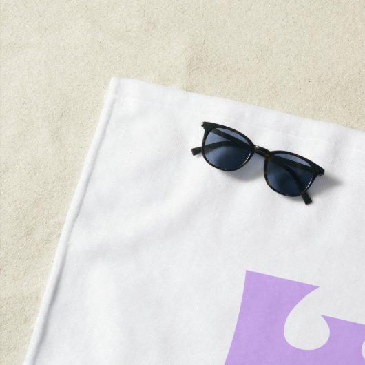 Bride Future Frau Individuelle Name White und Lave Strandtuch (Beispiel)