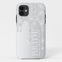 Bride Future Frau Silver Glitzer Tropfen