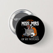 Bride Future Frau Witchy Gothic Wedding Bacheloret Button (Vorne & Hinten)