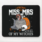 Bride Future Frau Witchy Gothic Wedding Bacheloret Mousepad (Vorne)