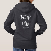 Bride Future Mrs. Wedding Black Hoodie (Rückseite)
