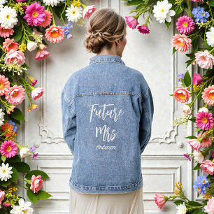Bride Future Mrs. Wedding Jeansjacke