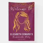 Bride Girl Bachelorette Party Sign Banner (Vertikal)