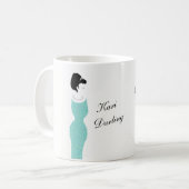 BRIDE Glam & Bling Darling Verlobung Brautparty Kaffeetasse (Vorderseite Links)