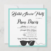 BRIDE Glam Celebrate Diamond Tiara Party Dusche Einladung (Rückseite)