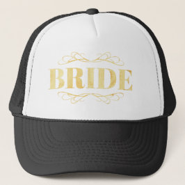 Bride Golden Scroll Truckerkappe