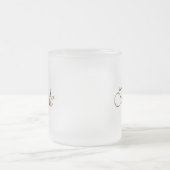 Bride, Goldene Schrift, eleganter Chic Mattglastasse (Mittel)